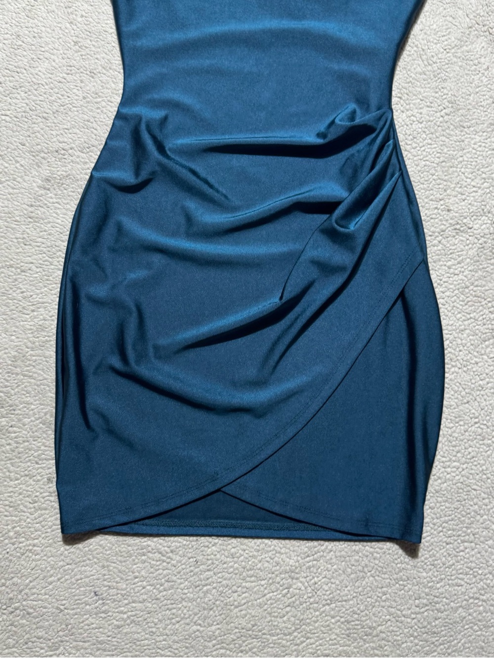 Windsor Dress Womens XS Teal Cocktail Bodycon Sleeveless Cross Straps Mini - Picture 3 of 11